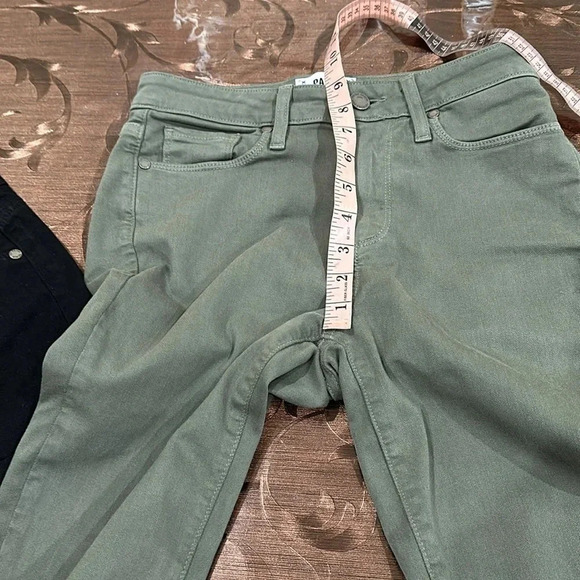 Paige Hoxton Ankle Skinny Jeans Seaweed Green - Picture 6 of 7